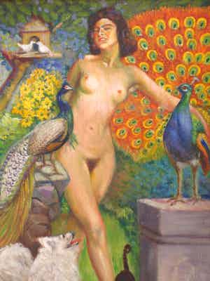 Georges De Brauwer - Naakt met dieren. verkocht voor € 145!