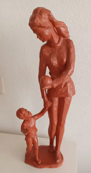 AcheterPaul Sersté - Moeder met kind en bal? Enchérissez de 40!