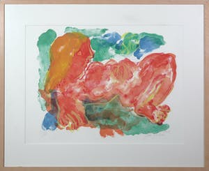 Jan Sierhuis - Litho, Zonder titel - Ingelijst kopen? Bied vanaf 60!