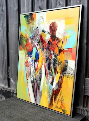 Peter Meijer - Acrylverf op doek: Ontmoeting - 2014 kopen? Bied vanaf 395!