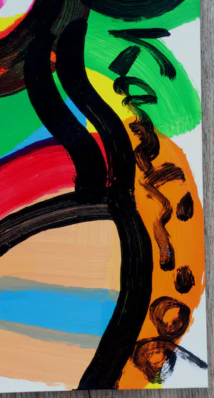 Jacob Kanbier - Acryl op papier: zonder titel - 2006 kopen? Bied vanaf 85!