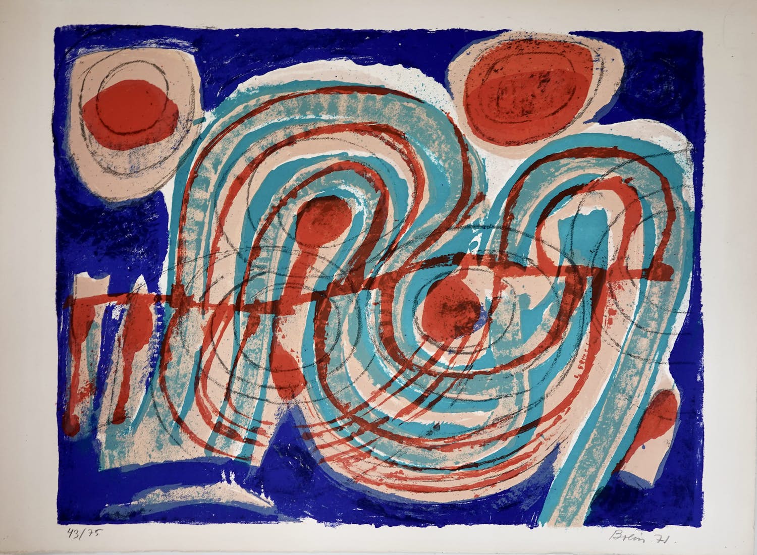 Gustave Bolin - Mooie litho verkocht voor € 54!