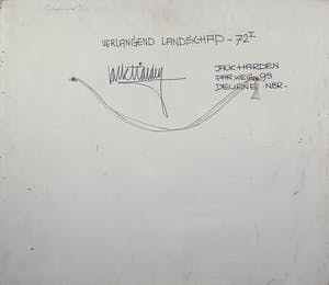 Jack Harden - Gemengde techniek op board, Verlangend landschap - Ingelijst kopen? Bied vanaf 1!