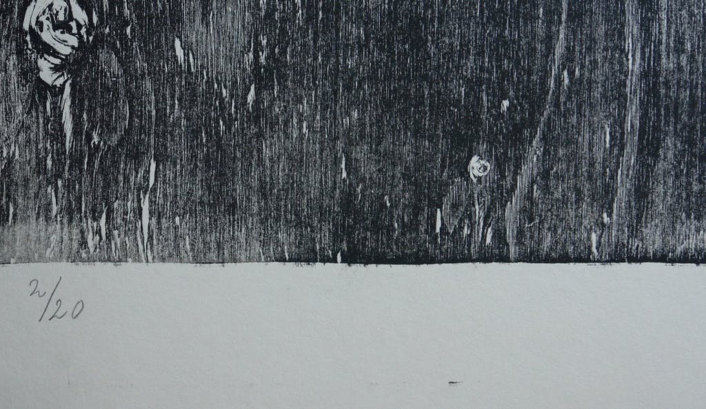 Klaas Gubbels - Klaas Gubbels, grote houtsnede, (koffie)kan kopen? Bied vanaf 400!