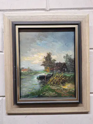 Gerardus Johannes Ernens - Hollands Polder Landschap kopen? Bied vanaf 75!