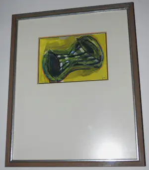 Frea Lenger - 3 abstracte kleine schilderijen (2x onbekend) kopen? Bied vanaf 75!