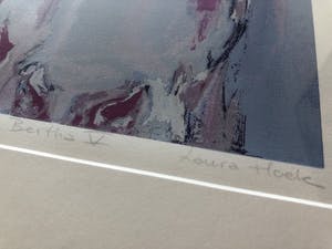 Laura Hoek - Prachtige zeefdruk van een koe - Bertha V - nr. 39/50 kopen? Bied vanaf 25!