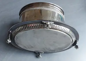 Atkin Brothers - Victoriaans zwaar verzilverde biscuit trommel ca. 1890 kopen? Bied vanaf 75!