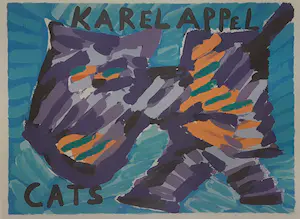 Karel Appel - Zeefdruk Cats kopen? Bied vanaf 125!