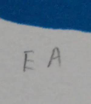 Ada Breedveld - Zeefdruk: Blauwe dame - 1999 kopen? Bied vanaf 59!