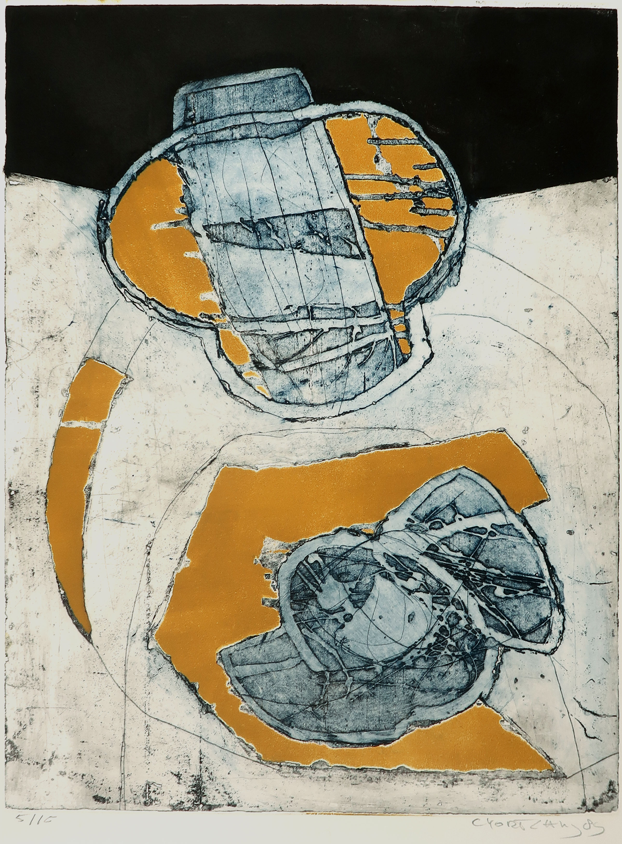 Cees Kortlang - Kleurenets, Zonder titel verkocht voor € 40!