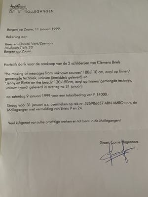 Clemens Briels - Jenny en Rintin on the Beach kopen? Bied vanaf 2250!