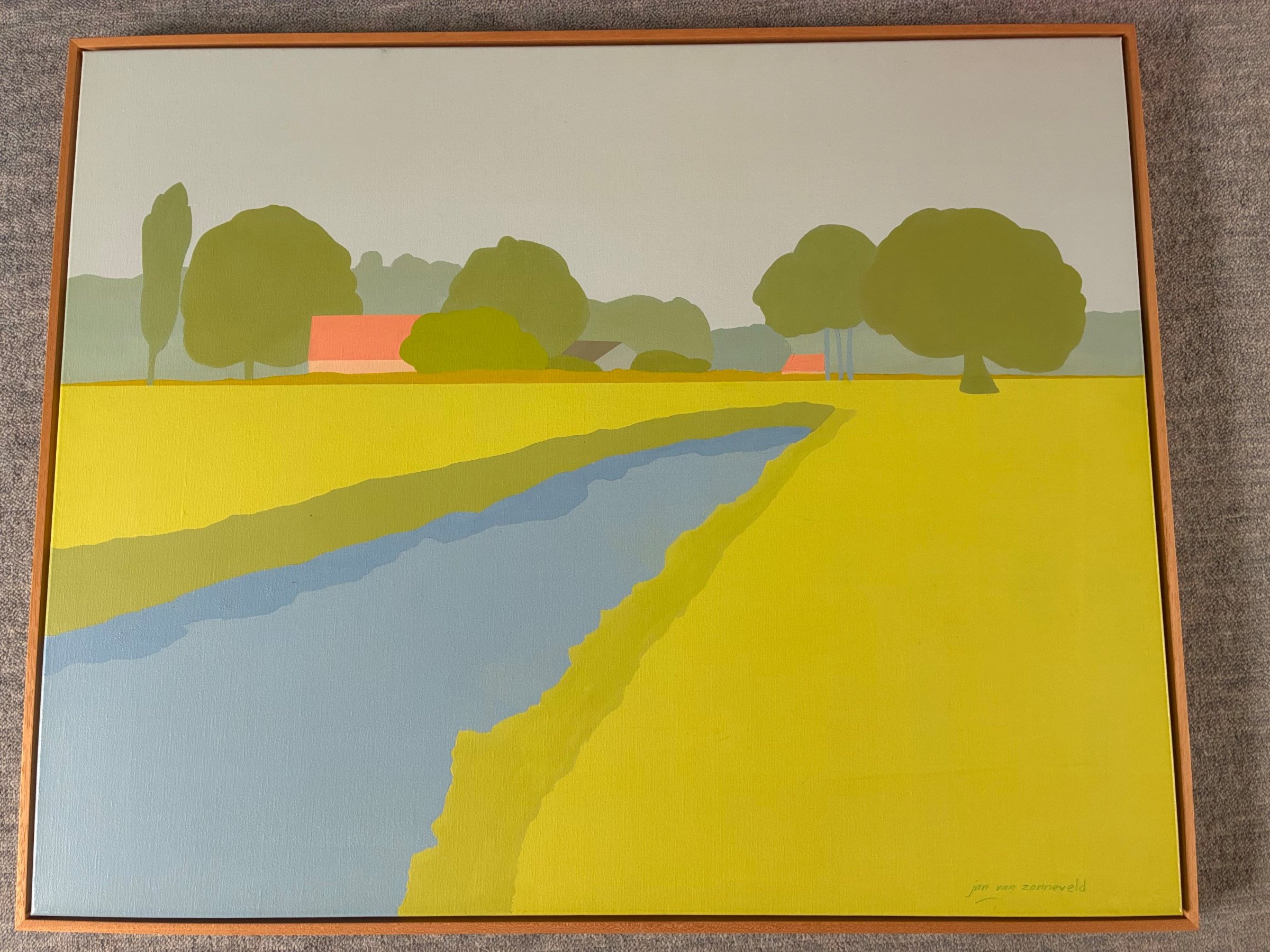 Buy Jan van Zonneveld - landschappelijke schilderij van Jan van Zonneveld? Bid from 150!
