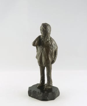 Brons (Onbekend) - Brons en basalt, Scholiere kopen? Bied vanaf 20!