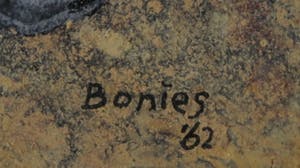 Bob Bonies - Acryl op papier, Abstracte compositie kopen? Bied vanaf 1!