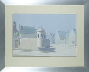 Johannes Herbert Plokker - Gouache op papier, Roscoff - Ingelijst kopen? Bied vanaf 1!