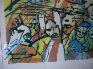 Herman Brood - Zeefdruk . "Arena (Ajax)" gesigneerd - 500 ex - ingelijst kopen? Bied vanaf 235!