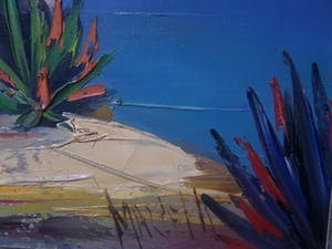 Jan Bevort - Mediterraan kustgezicht. kopen? Bied vanaf 60!