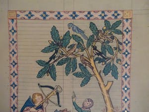 Niet of onleesbaar gesigneerd - Afbeeldingen van middeleeuwse Minnesangers kopen? Bied vanaf 1!