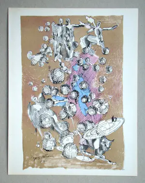 Jacques Villon - Planetaire constellatie - 1954 - Originele lithografie - Gesigneerd - Mourlot kopen? Bied vanaf 80!