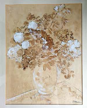 Jacobus Doeser - Bloemen in vaas. verkocht voor € 125!