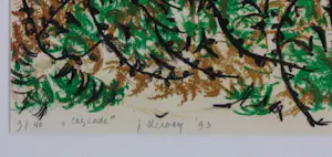 Jacobien de Rooij - Litho op papier, Cascade - Ingelijst kopen? Bied vanaf 50!