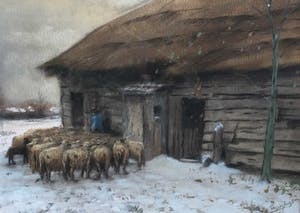 Tinus de Jongh - C4170 - Herder met schapenkudde kopen? Bied vanaf 150!