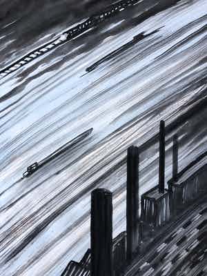 Jeroen Henneman - Langs de Rijn - Gesigneerd - 250 ex. - 1995 verkocht voor € 50!