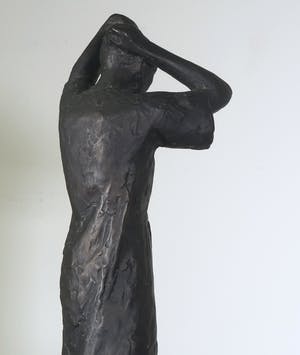 Han Wezelaar - Bronzen beeld, De haarspeld (Groot!) kopen? Bied vanaf 3000!