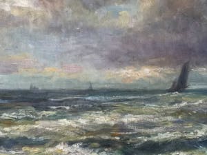 Louis Artan - 'Schip op zee' kopen? Bied vanaf 1295!