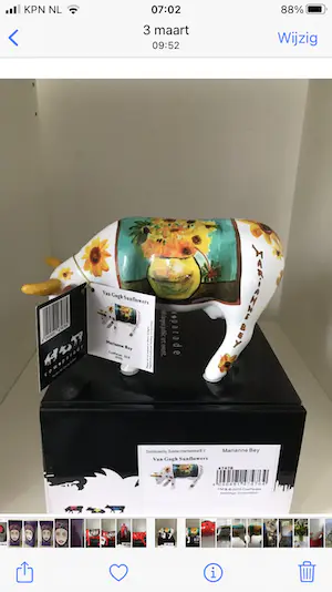 Marianne Bey - Sunflowers / Van Gogh / Cowparade kopen? Bied vanaf 1!