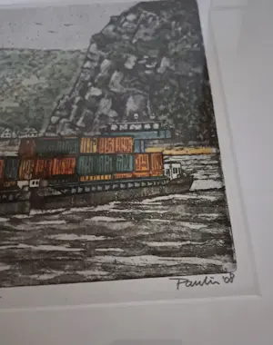 Pauline Vos - (Atelier WB10) — Ets “Oranje in het gebergte”, genummerd 29/30 + Certificaat kopen? Bied vanaf 90!