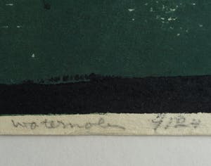 Fon Klement - Houtsnede, Watermolen – ingelijst – 1961 – oplage 24 kopen? Bied vanaf 75!