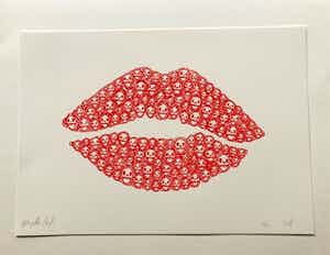 Hayden Kays - Lipstick Kiss Of Death verkocht voor € 50!