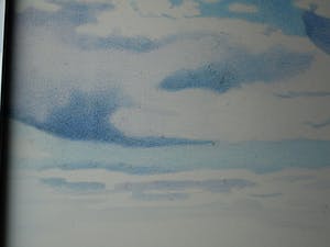 Inge Krassenburg - Tekening, “Landschap” – gesigneerd en ingelijst (Groot) kopen? Bied vanaf 1!