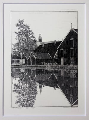 Frans Room - luxe cassette met 12 etsen van Waterland + boek kopen? Bied vanaf 125!