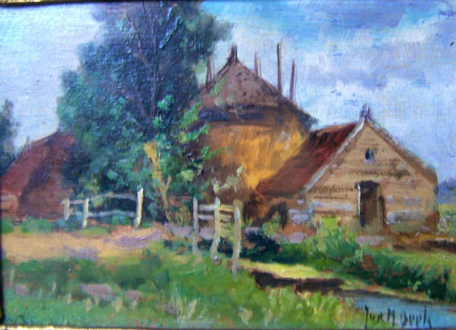 Jurrien Marinus Beek - Boerderij met hooiberg verkocht voor € 50!