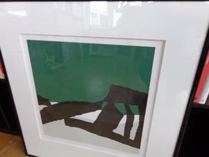 Gijs Keizer - ABSTRACT LANDSCHAP / KLEURZEEFDRUK / 71 x 68 cm / KADER / SIG kopen? Bied vanaf 30!