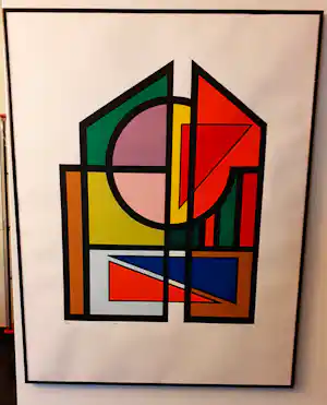 Guy Vandenbranden - ' Cathedrale de la lumiere' (mooi gelijst) vendu pour 285€ !