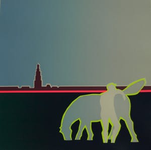 Heleen van der Tuin - Ingelijste zeefdruk, “Peerd van Ome Loeks” - 1989 kopen? Bied vanaf 30!