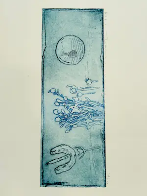 Jan Montyn - sans titre ( in Montyn blauw) kaufen? Bieten Sie von 75!