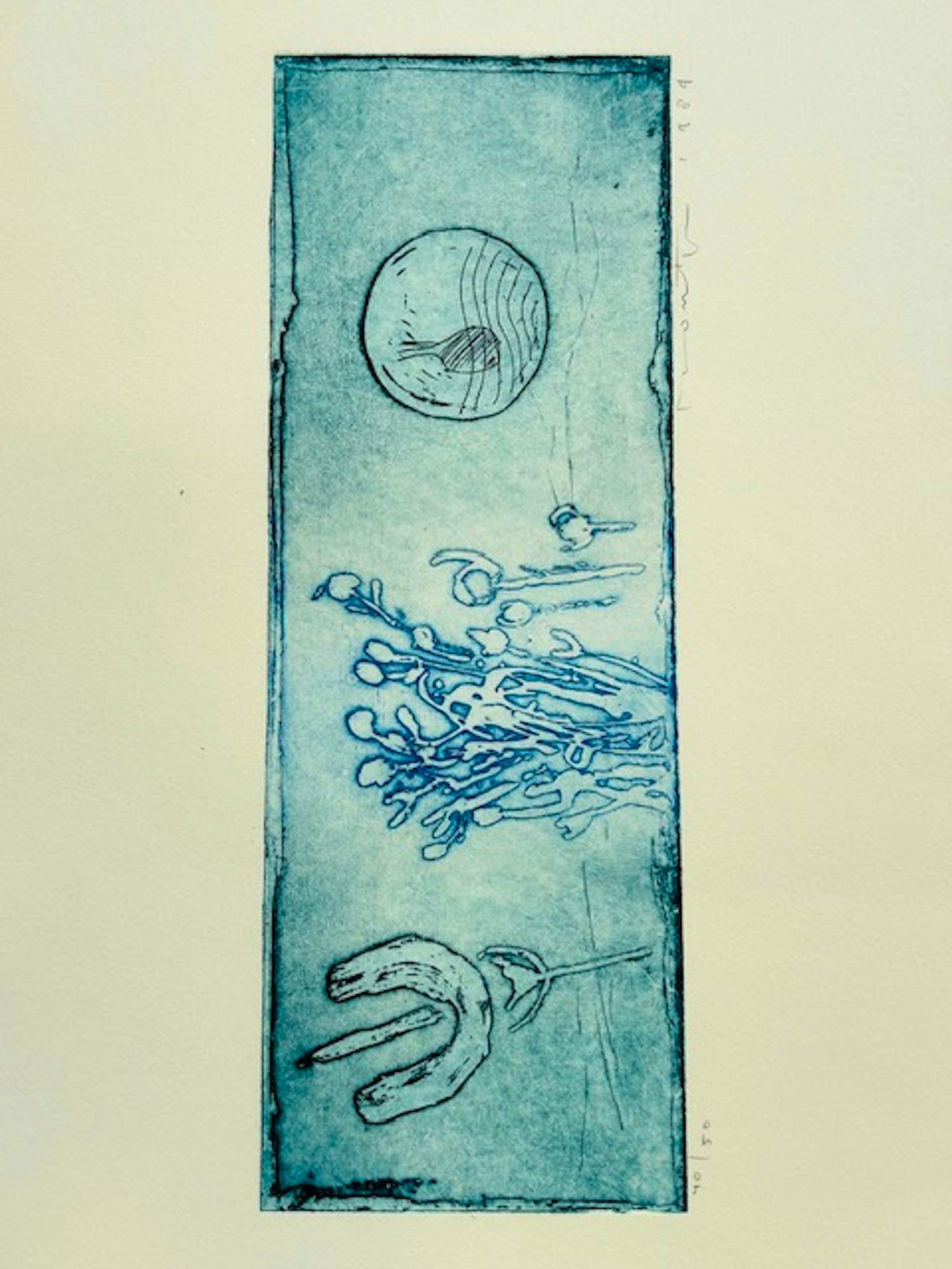 Jan Montyn - sans titre ( in Montyn blauw) kopen? Bied vanaf 75!