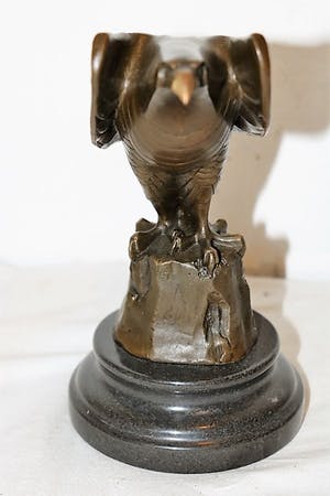 Johan Coenrad Ulrich Legner - Havik art deco bronzen beeld kopen? Bied vanaf 125!