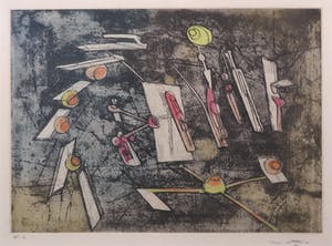 Roberto Matta - Ets, Zonder titel - Ingelijst kopen? Bied vanaf 100!