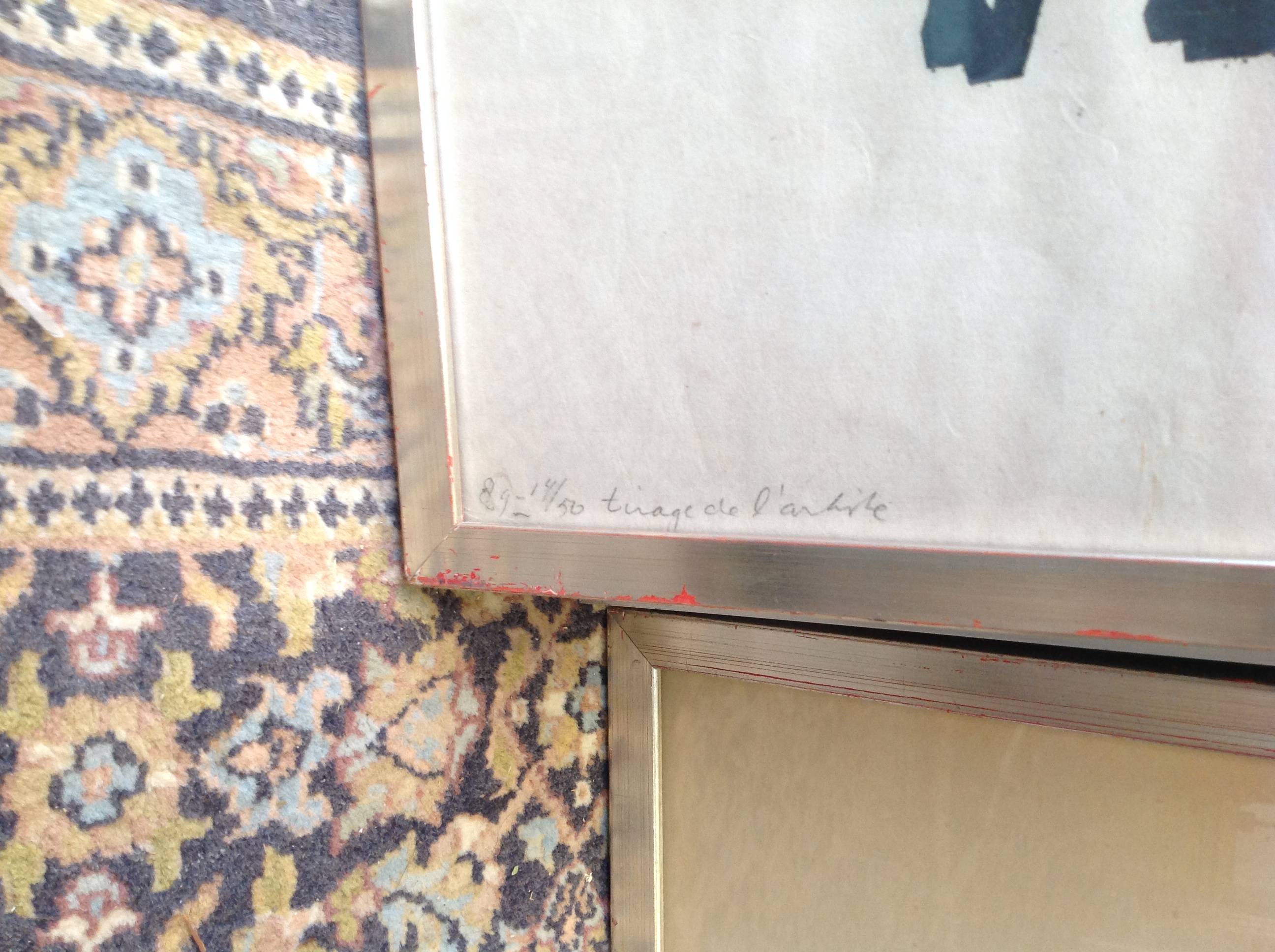 Niet of onleesbaar gesigneerd - Zwart-witte compositie met figuren kopen? Bied vanaf 1!