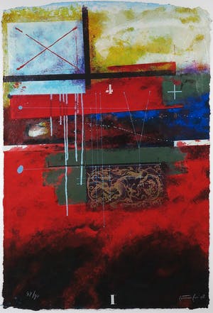 Piotr Konkel - Zeefdruk, Zonder titel - Ingelijst (Groot) kopen? Bied vanaf 35!