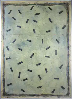 Cole Morgan - Potlood, acryl en olieverf op board, FOP / Players II - Ingelijst (Groot!) verkauft für € 1500!