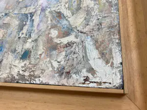 Klaas Boonstra - Olieverf / structuurverf op board, Abstracte compositie - Ingelijst kopen? Bied vanaf 350!