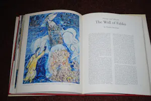 Marc Chagall - dubbelbladige kleurenlitho in prachtige monografie kopen? Bied vanaf 100!