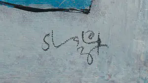 Shahid Parvez - Zeefdruk, New Friend - Ingelijst (Groot) kopen? Bied vanaf 40!